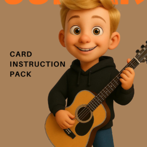 Homeschool guitar card instruction pack
